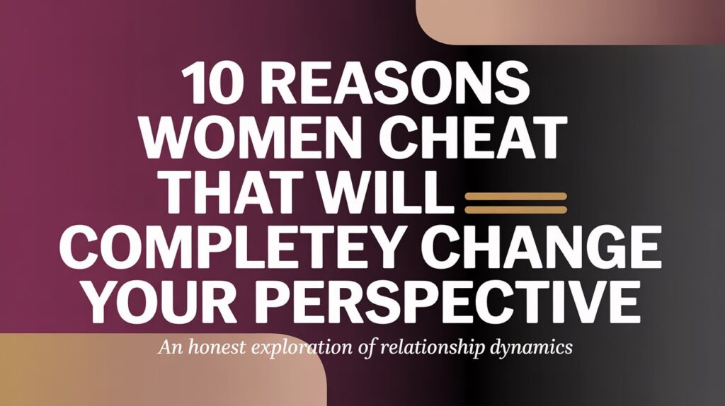 10 Reasons Women Cheat That Will Completely Change Your Perspective